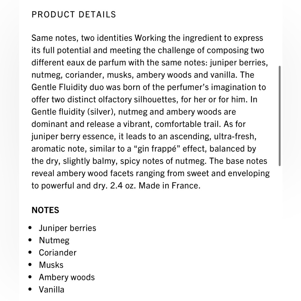 Madison Francis Kurkdijan Gentile Fluidity Silver 6.8oz plus GIFTS - Picture 8 of 8